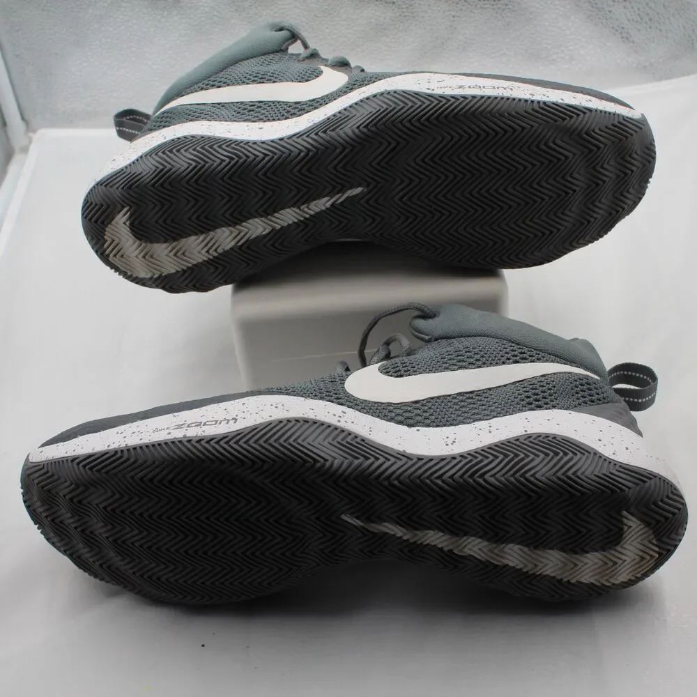 Nike Zoom Rev 2017 Basketball Shoes Grey/White Size 13 Excellent Condition